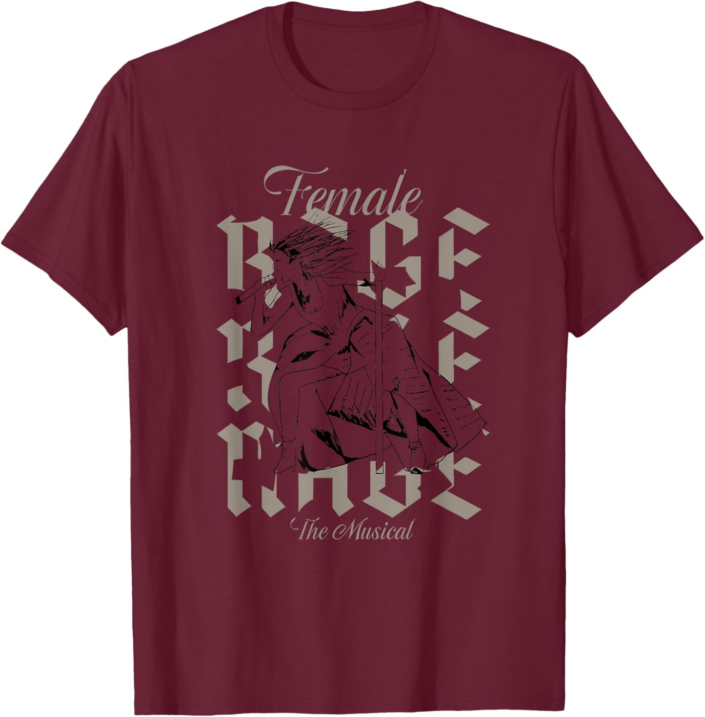 Retro Female Vintage Style Rage Women Kids Meme T-Shirt - T-Shirt | Maroon