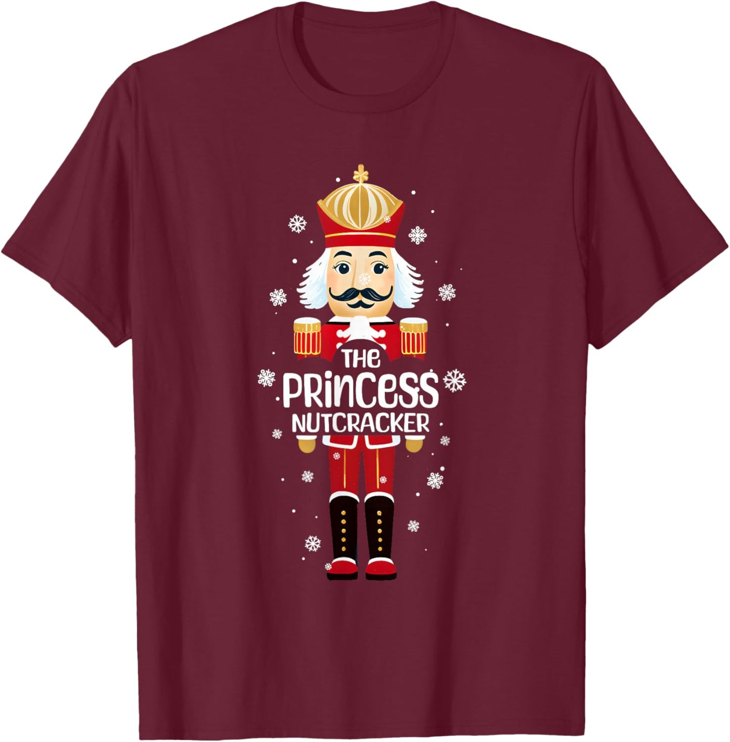 Princess Nutcracker Funny Christmas Family Matching Pajama T-Shirt - T-Shirt | Maroon