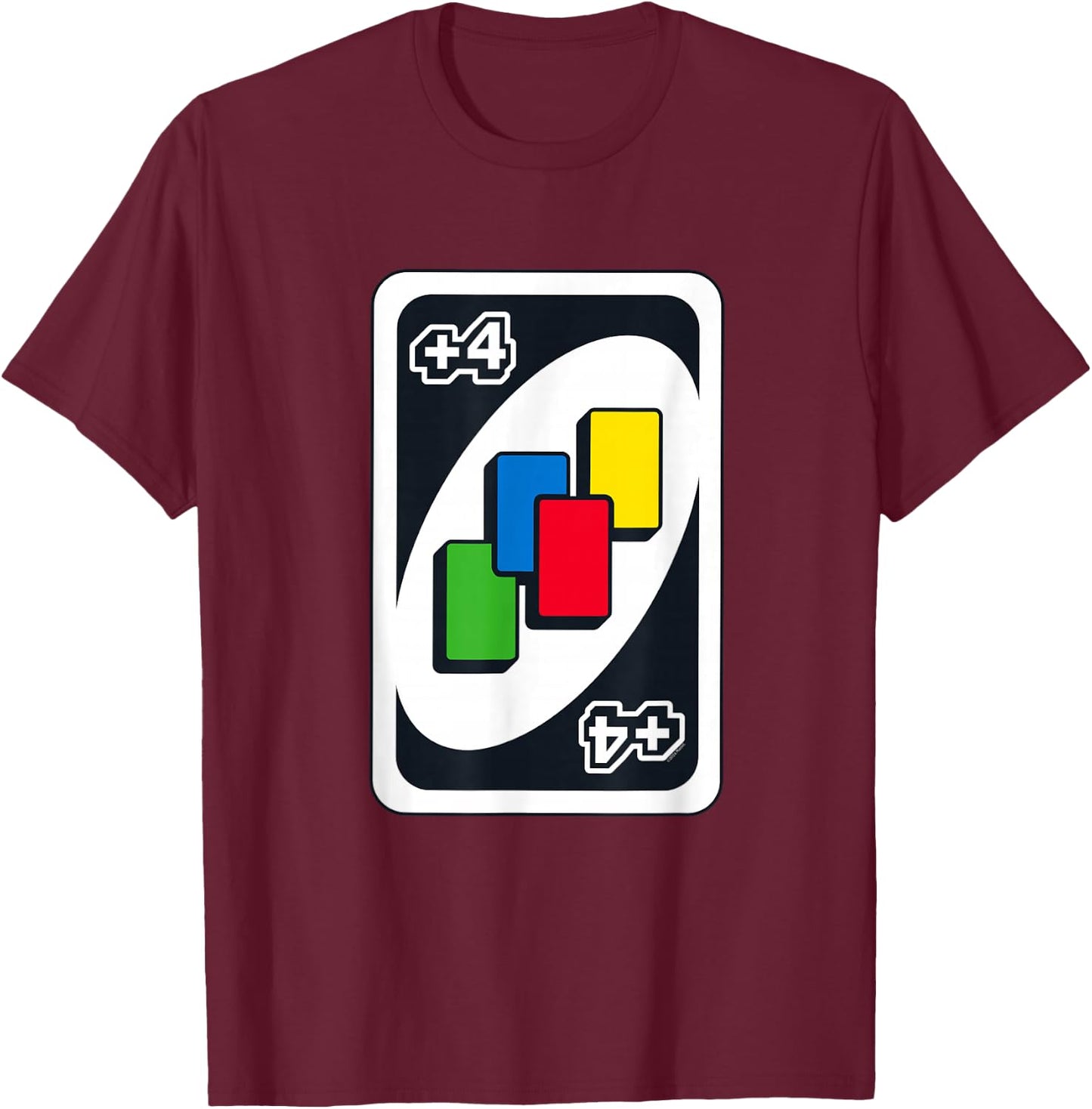 UNO - Draw Four T-Shirt - T-Shirt | Maroon