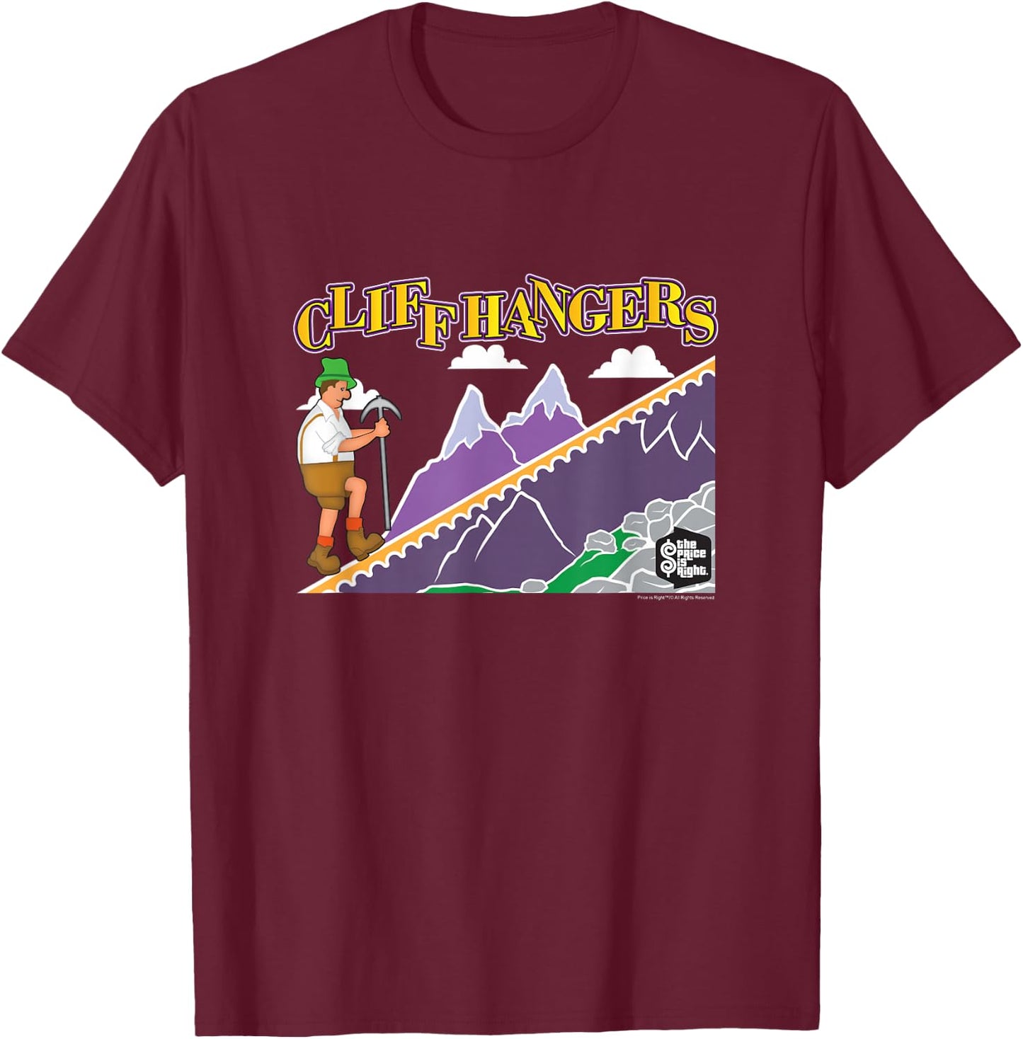 Price is Right - Cliffhangers T-Shirt - T-Shirt | Maroon