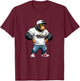 Gangster Gorilla Ape Rapper Hip-Hop Outfit T-Shirt - T-Shirt | Maroon