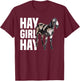 Nubian Goat - Hay Girl Nubian Goat Mom T-Shirt - T-Shirt | Maroon