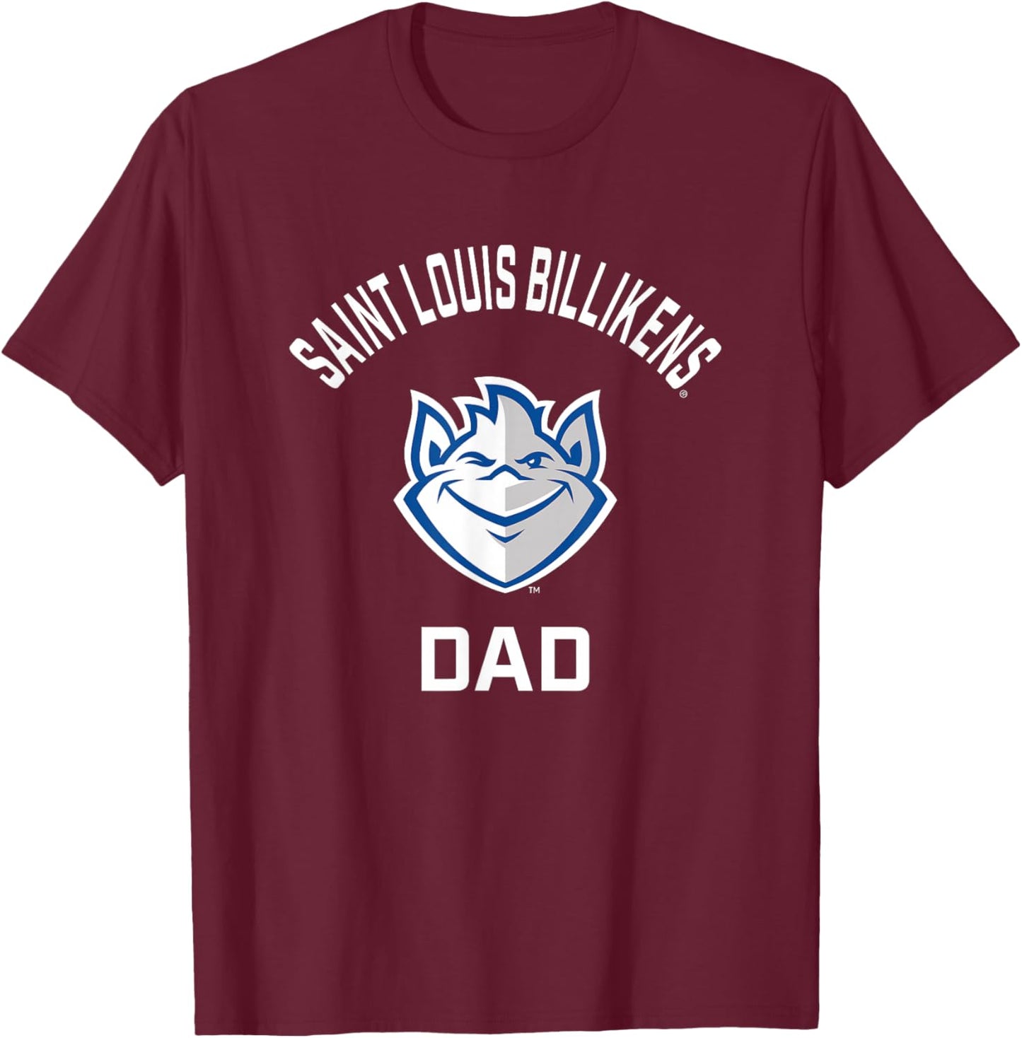 Saint Louis University SLU Billikens Arched Dad T-Shirt - T-Shirt | Maroon