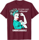 Myasthenia Gravis Warrior Unbreakable Shirt Awareness Gift T-Shirt - T-Shirt | Maroon