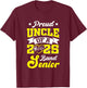 Band Senior 2025 Uncle Class of 2025 Graduation T-Shirt - T-Shirt | Maroon