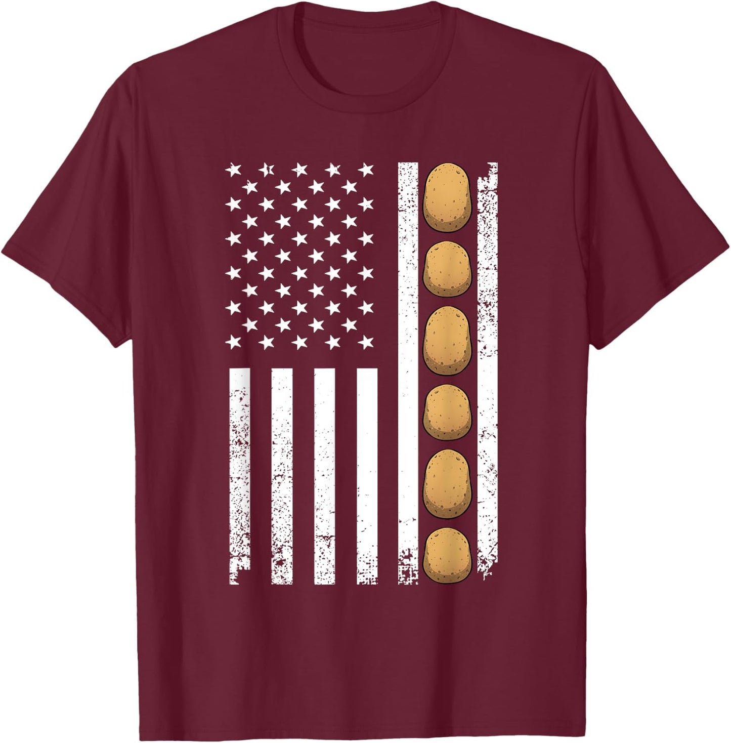 Potato Novelty Women Adult Toddler Gag Potato Lover T-Shirt - T-Shirt | Maroon