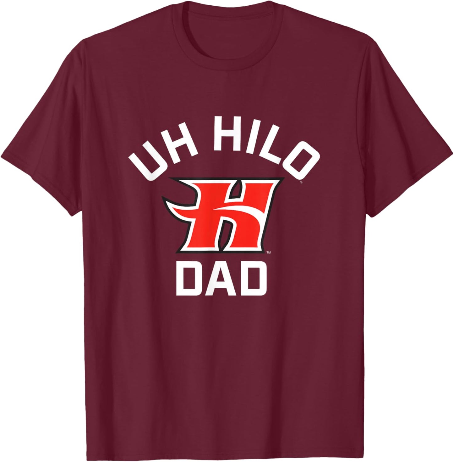 University of Hawaii at Hilo Vulcans Hilo Dad T-Shirt - T-Shirt | Maroon