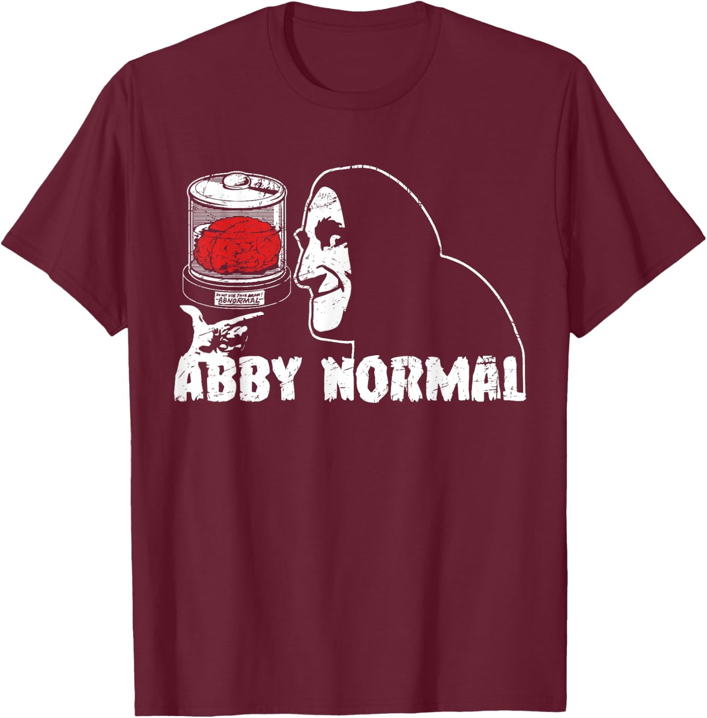 Lovely Monster Cartoon Animal Lovers Halloween Abby Normal T-Shirt - T-Shirt | Maroon