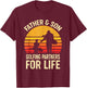 Golf Golfing Father Son Matching Dad T-Shirt - T-Shirt | Maroon
