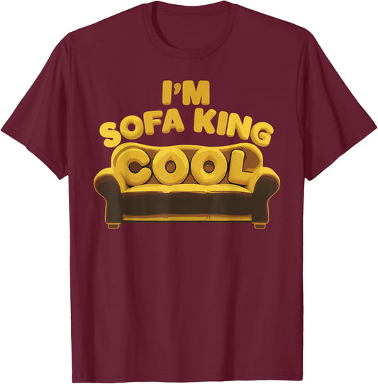 I'm Sofa King Cool Funny Joke Meme Father's Day Humor T-Shirt - T-Shirt | Maroon