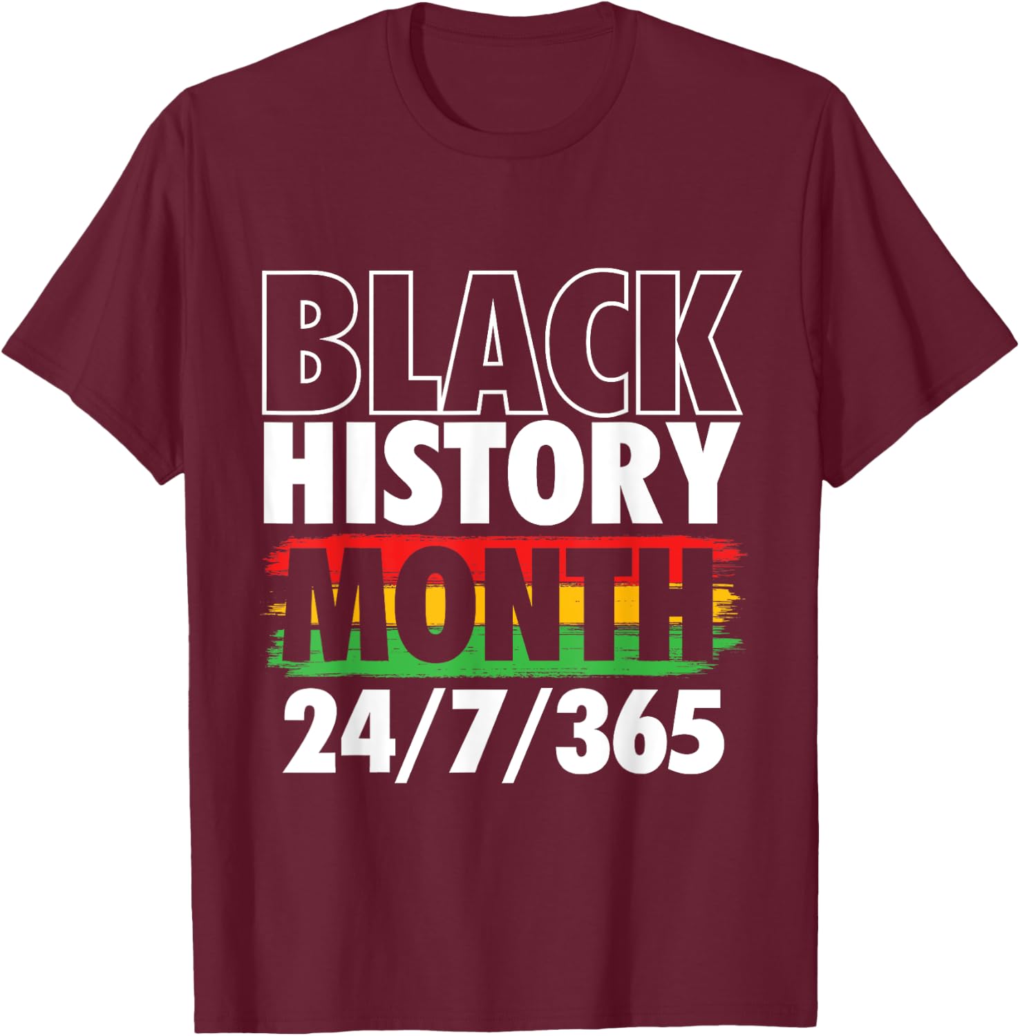 Black History Month - MLK Day African Roots Civil Rights T-Shirt - T-Shirt | Maroon