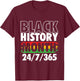 Black History Month - MLK Day African Roots Civil Rights T-Shirt - T-Shirt | Maroon