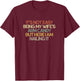 It's Not Easy Being My Wife's Arm Candy Funny Retro T-Shirt - T-Shirt | Maroon
