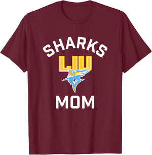 Long Island University LIU Blackbirds Arched Mom T-Shirt - T-Shirt | Maroon