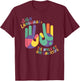 Deaf Awareness Hearing Loss Deafness Sign Language T-Shirt - T-Shirt | Maroon
