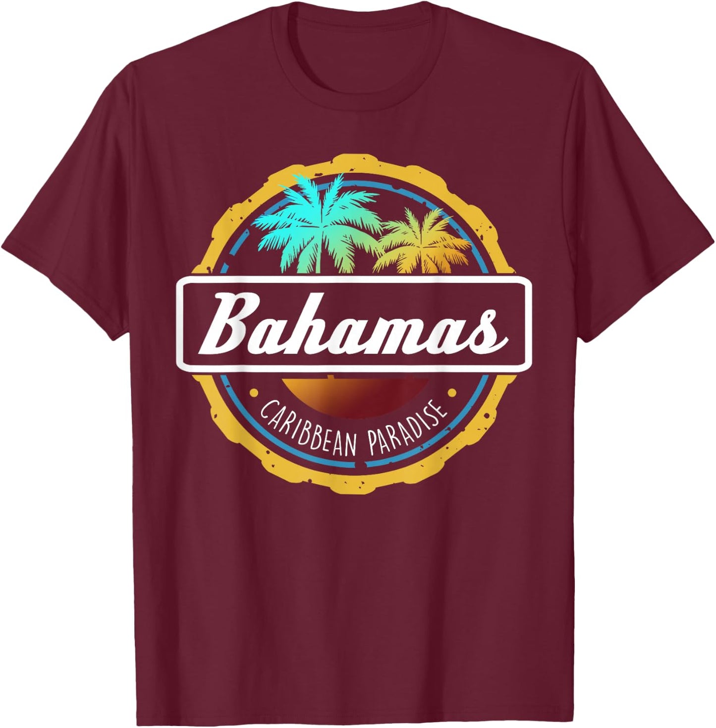 Proud Bahamas Bahamians Flag Gift Design Idea Nassau Design Small T-Shirt - T-Shirt | Maroon