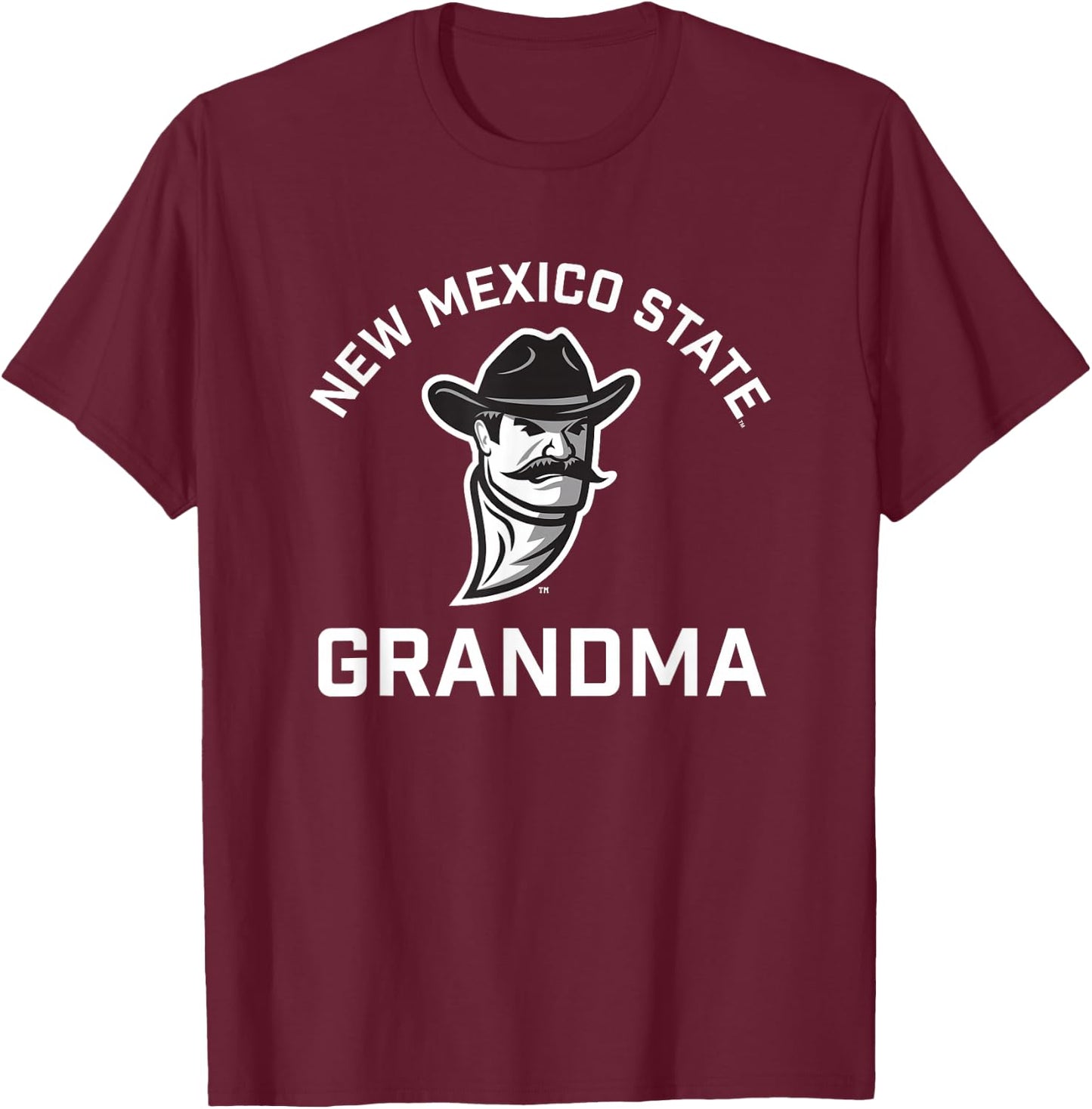 New Mexico State University NMSU Aggies Arched Grandma T-Shirt - T-Shirt | Maroon