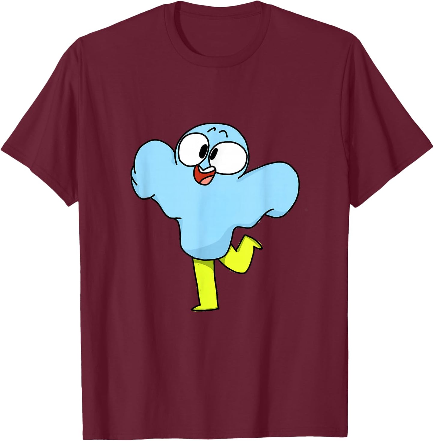 Roblox Ragdoll Sim Ghost Noob T-Shirt - T-Shirt | Maroon
