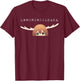 Shikanoko Nokonoko Koshitantan Deer Friend Nokotan Anime T-Shirt - T-Shirt | Maroon