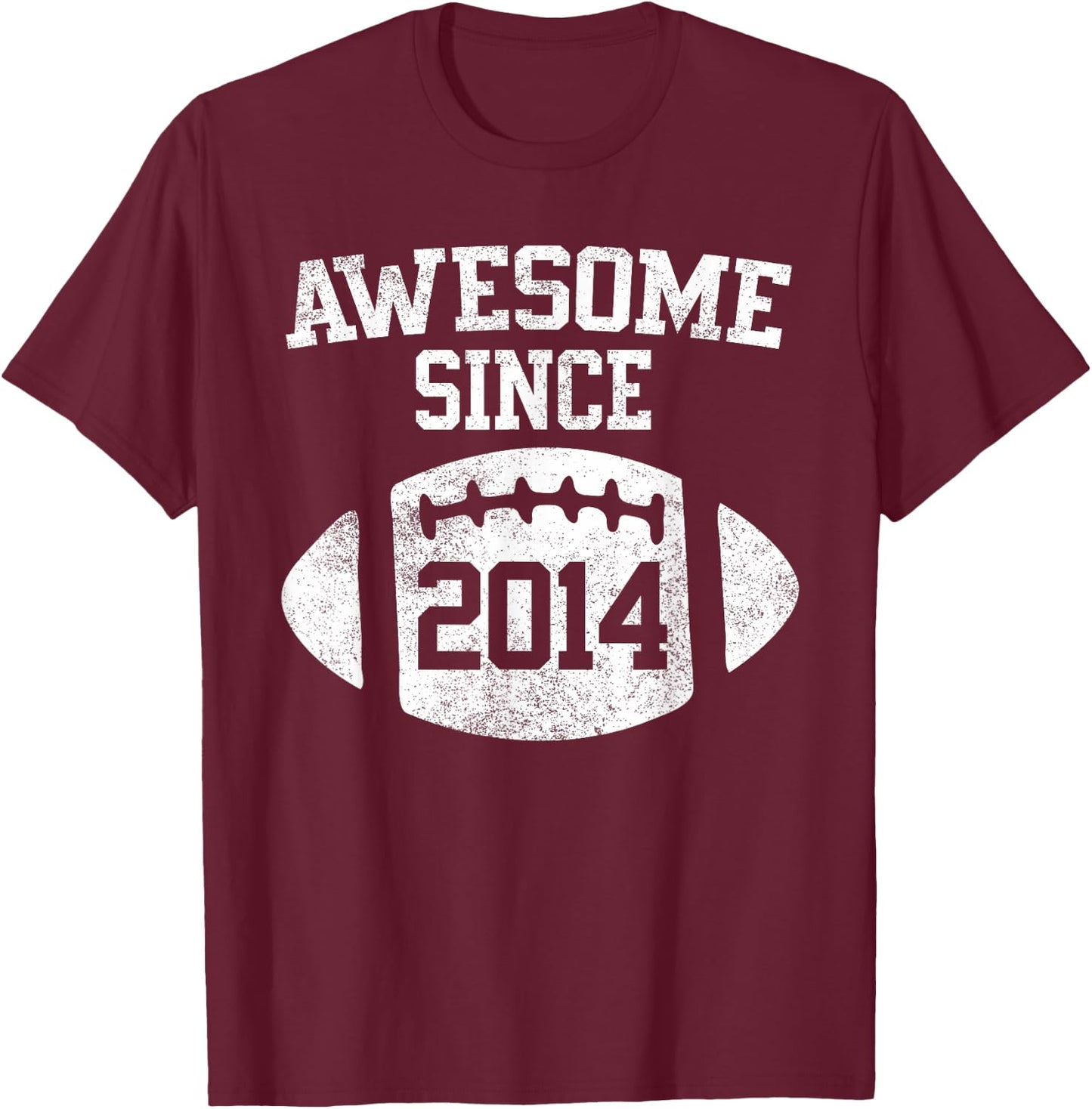 Awesome Since 2014 Football Player T-Shirt - T-Shirt | Maroon
