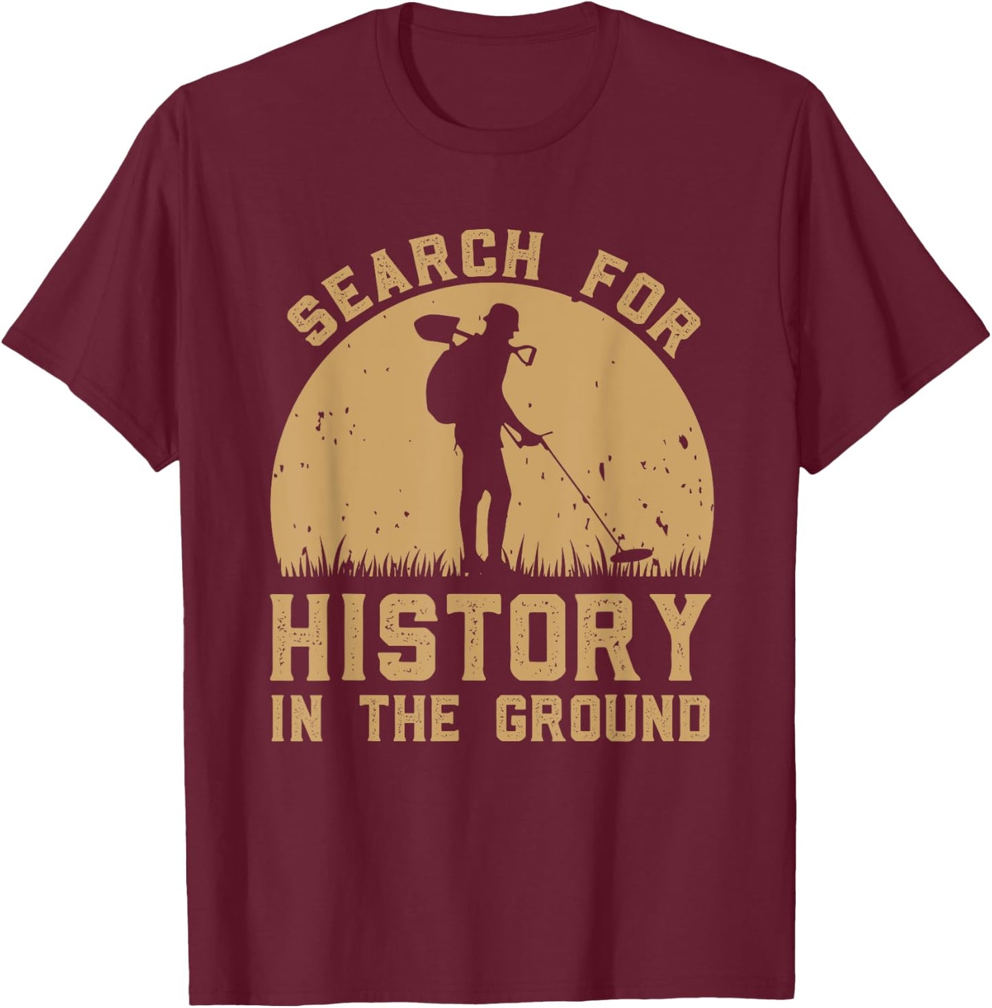 Metal detecting Detectorist T-Shirt - T-Shirt | Maroon