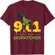 911 Dispatcher Thin Gold Yellow Line Halloween Costume 911 T-Shirt - T-Shirt | Maroon