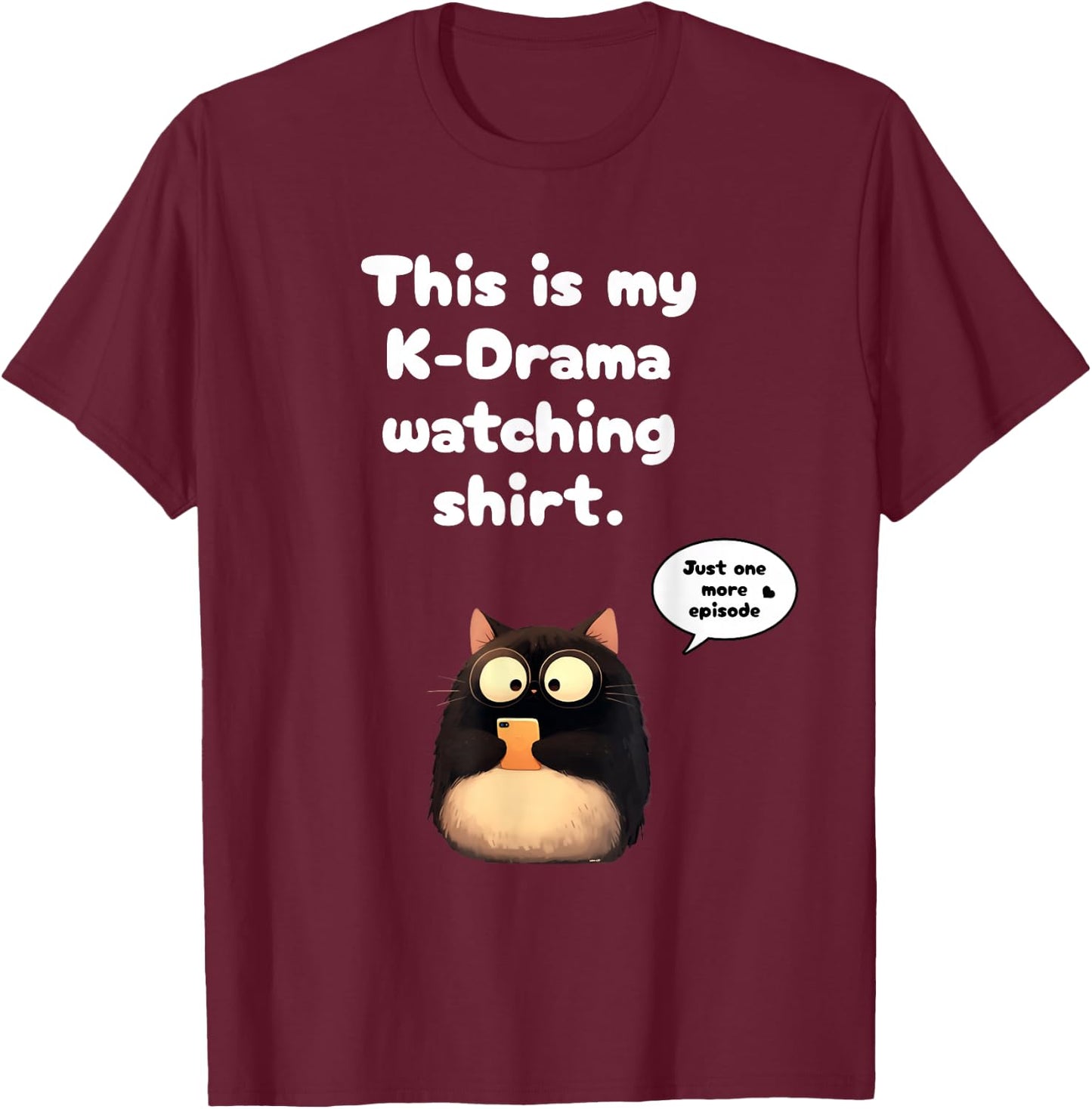 This is My Kdrama Watching K-Drama Merch Korean Merchandise T-Shirt - T-Shirt | Maroon