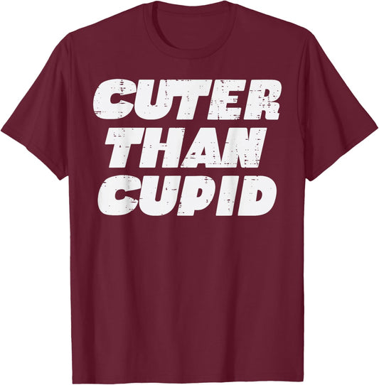 Valentines Day Cuter Than Cupid Toddler Boys Girls Kids Men T-Shirt - T-Shirt | Maroon