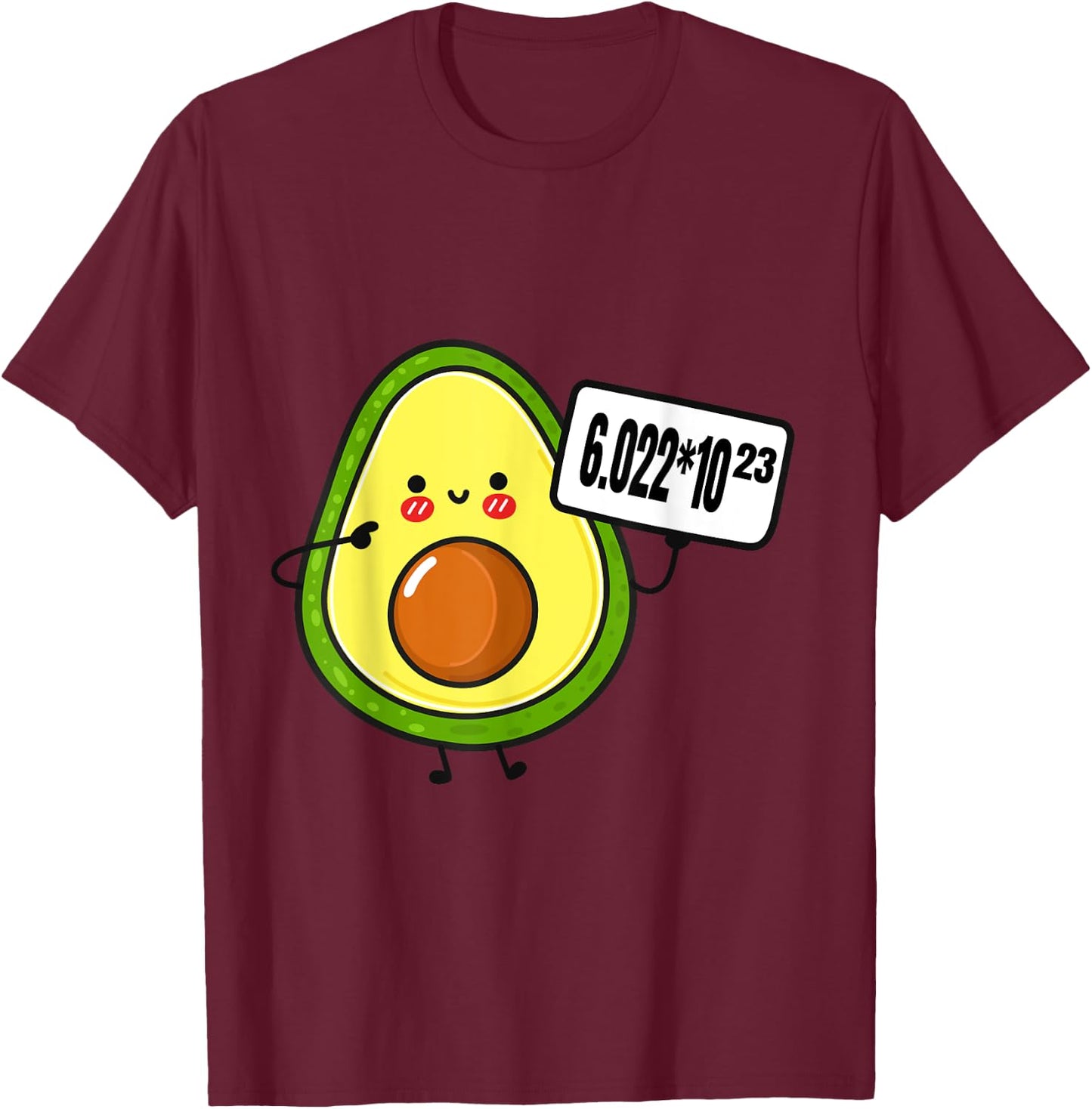 Avogadros Number Funny Science Chemistry Pun Mole Day T-Shirt - T-Shirt | Maroon