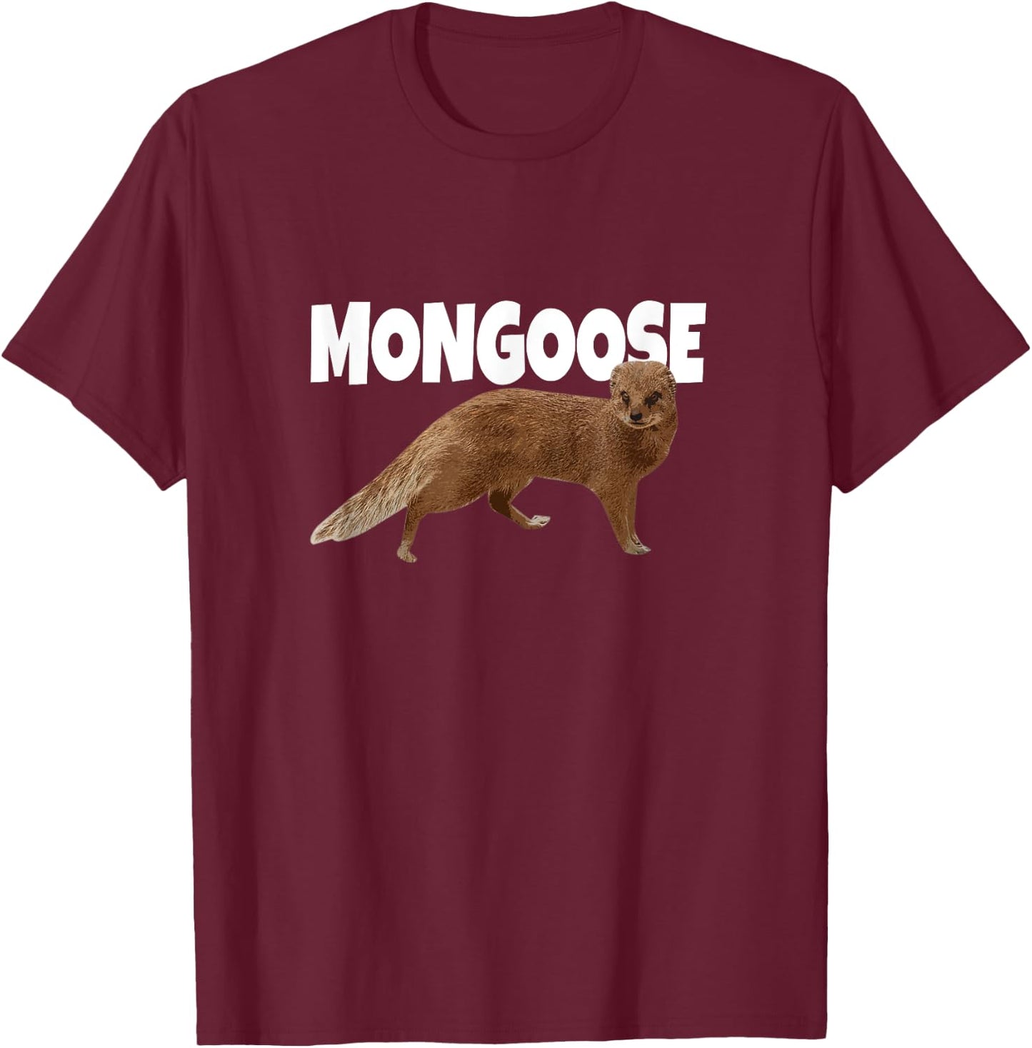 Cool Animal - Mongoose Lover T-Shirt - T-Shirt | Maroon
