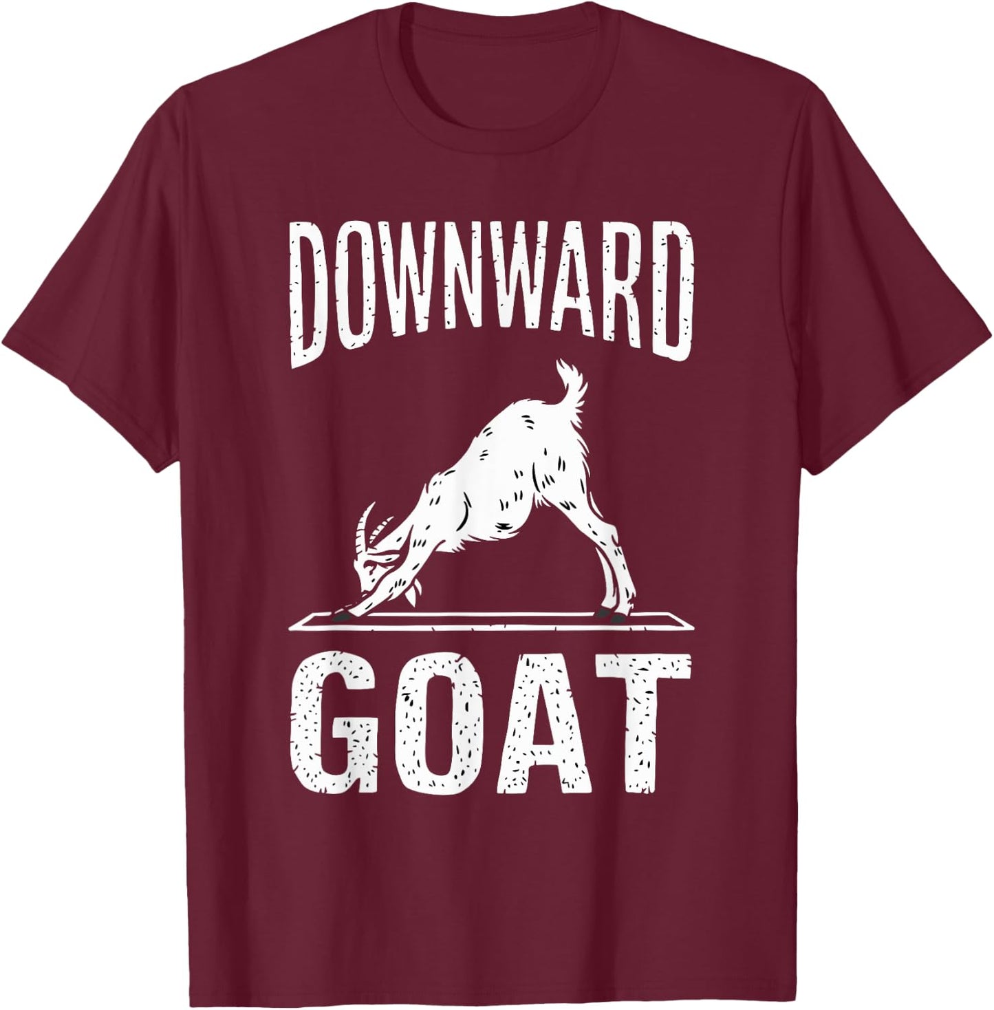 Goat Yoga Game Yoga Class Yoga Instructor Yoga Goats T-Shirt - T-Shirt | Maroon