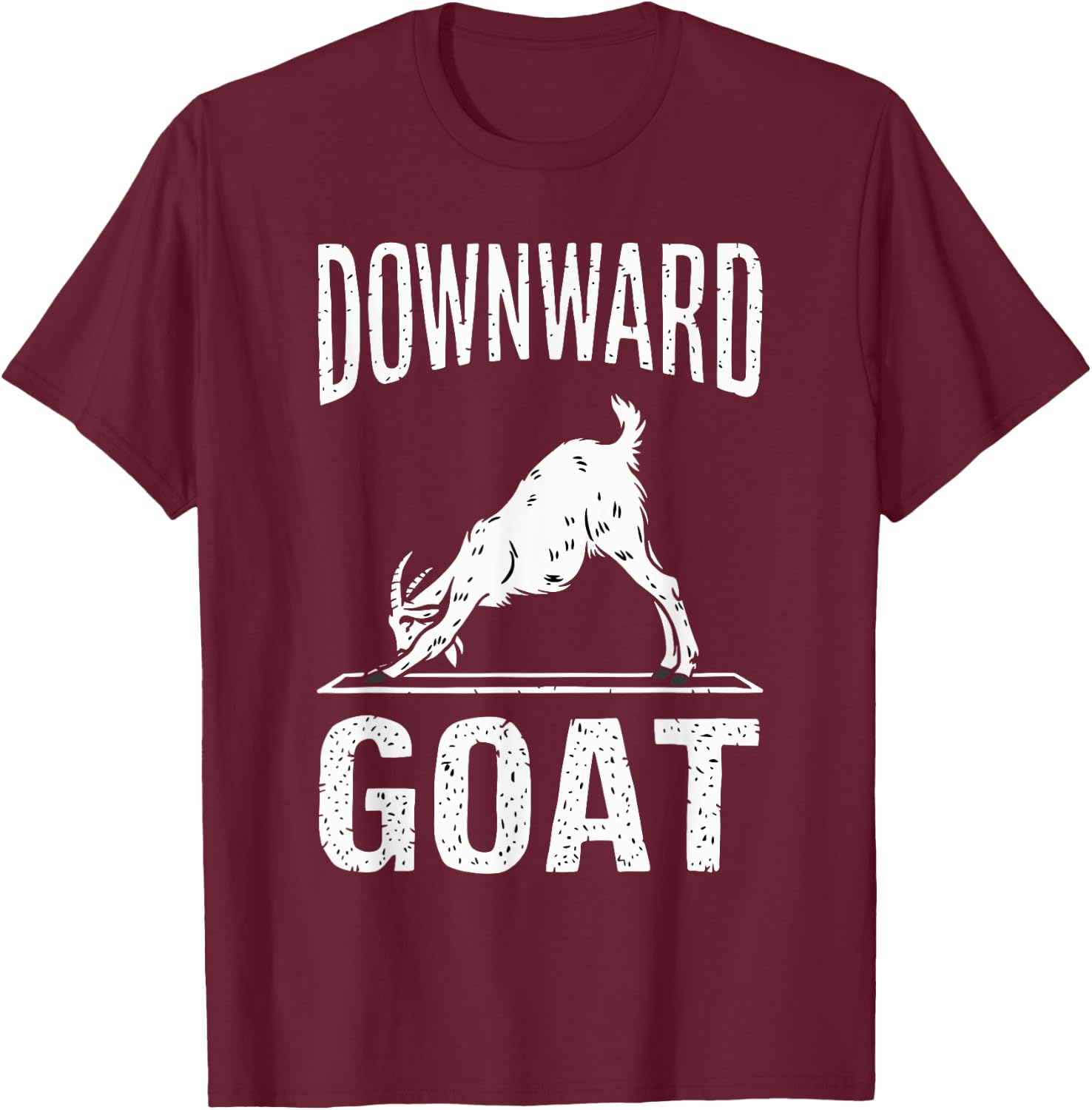 Goat Yoga Game Yoga Class Yoga Instructor Yoga Goats T-Shirt - T-Shirt | Maroon