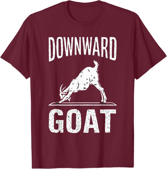 Goat Yoga Game Yoga Class Yoga Instructor Yoga Goats T-Shirt - T-Shirt | Maroon