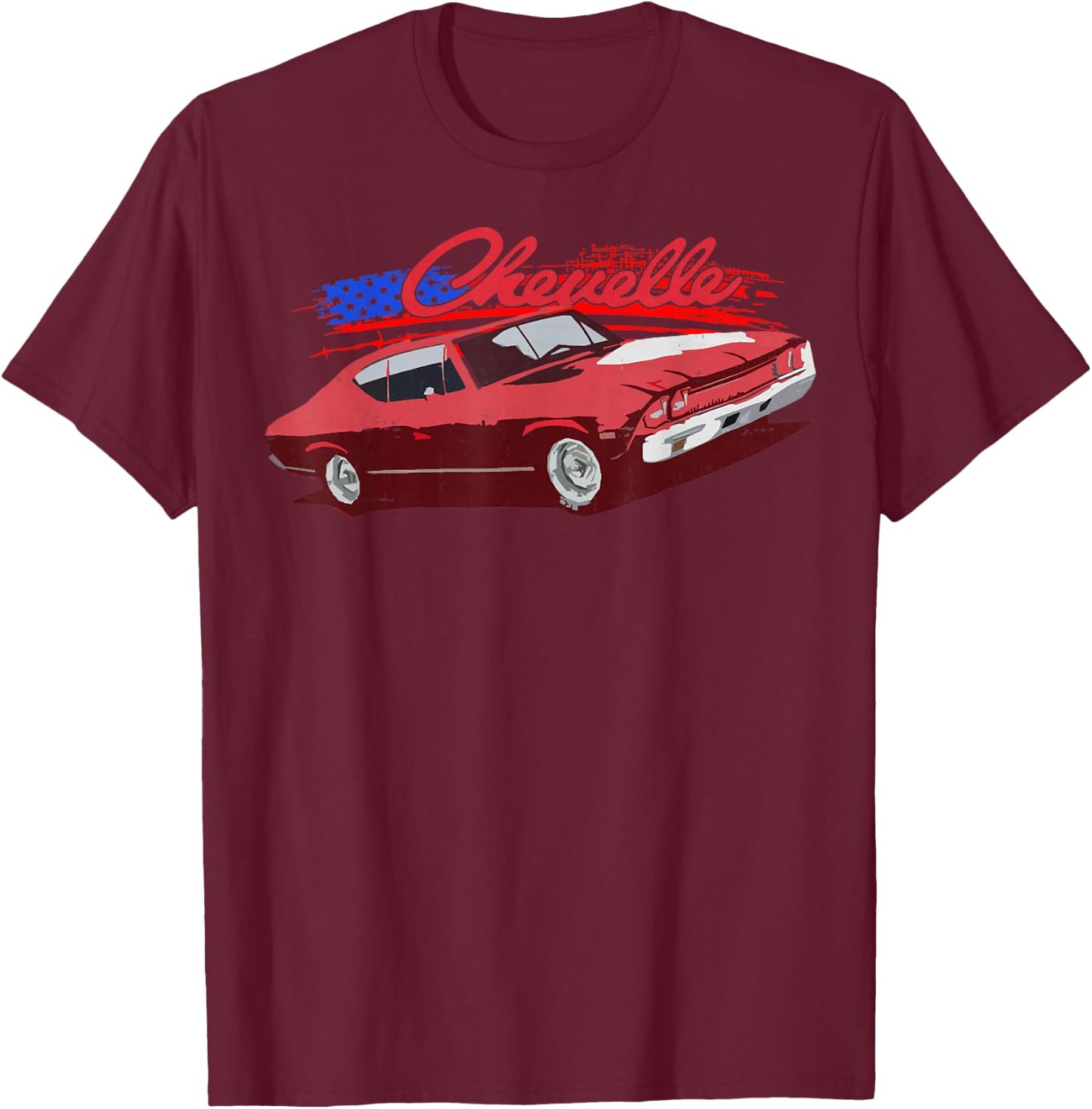 1970 64 65 66 67 68 69 71 72 Chevelle Chevys SS Muscle Car T-Shirt - T-Shirt | Maroon
