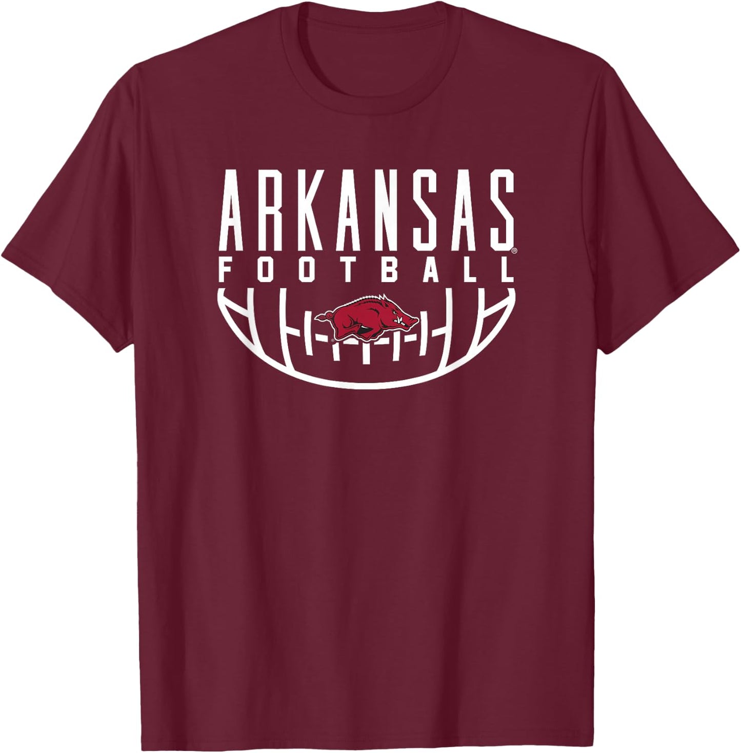 University of Arkansas Razorbacks Football T-Shirt - T-Shirt | Maroon