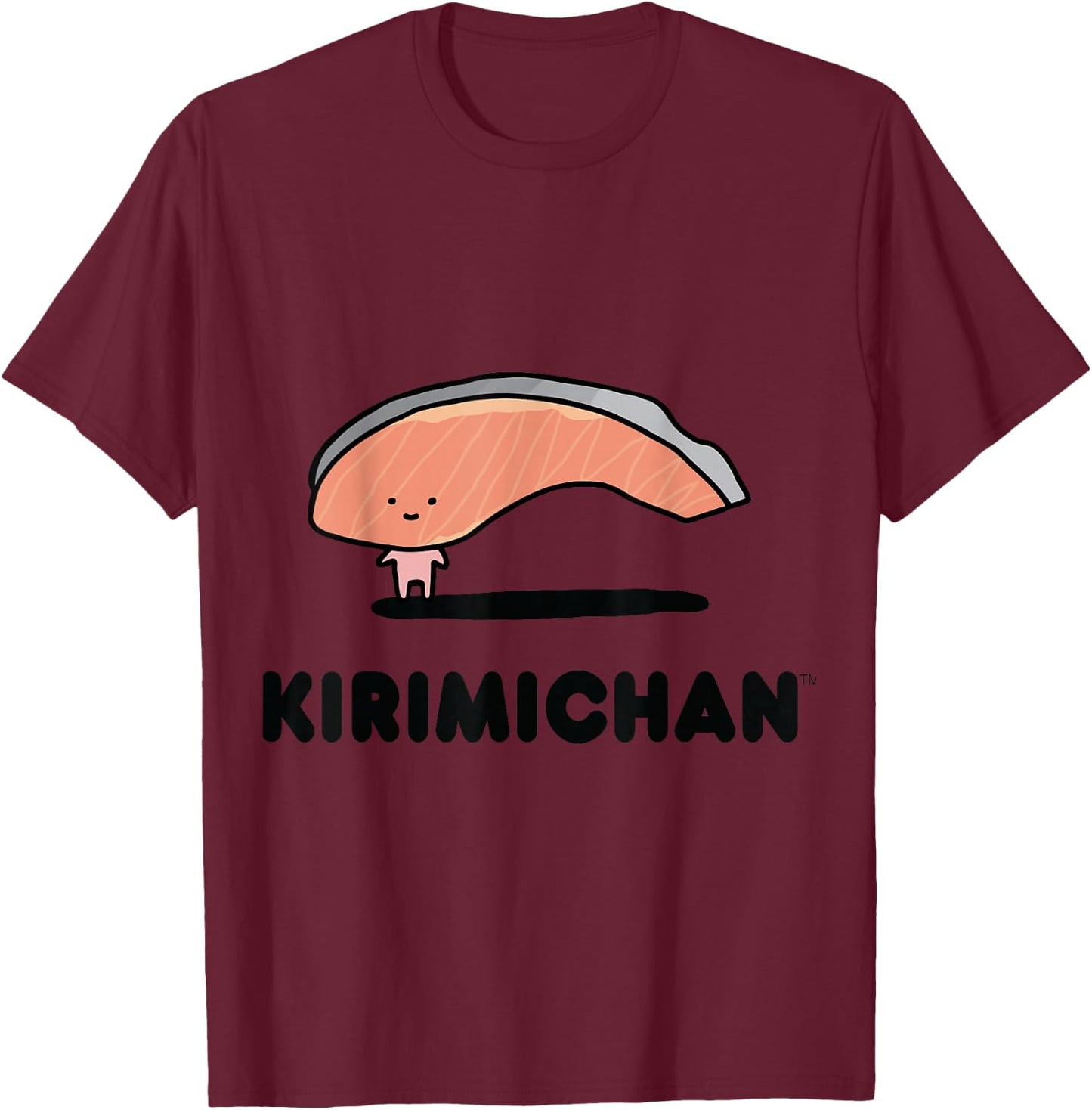 SANRIO Kirimichan Character Front and Back T-Shirt - T-Shirt | Maroon