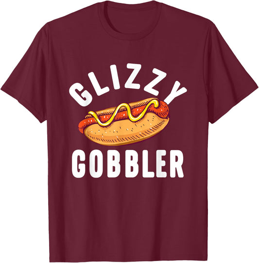 Glizzy Gobbler - Hot Dog Lover Fast Food Wiener Women T-Shirt - T-Shirt | Maroon