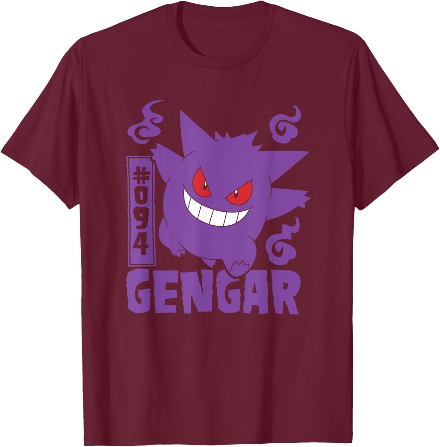 Pokémon - Gengar T-Shirt - T-Shirt | Maroon