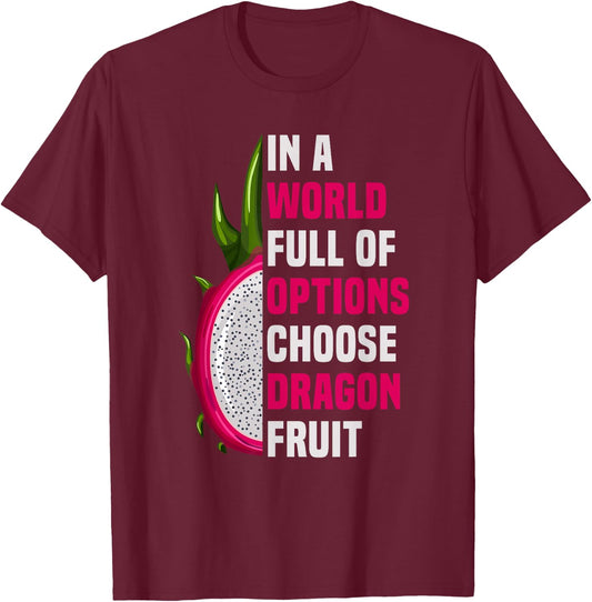Pitaya Costume Dragon Fruit Juice Seeds Dragonfruit Lover T-Shirt - T-Shirt | Maroon