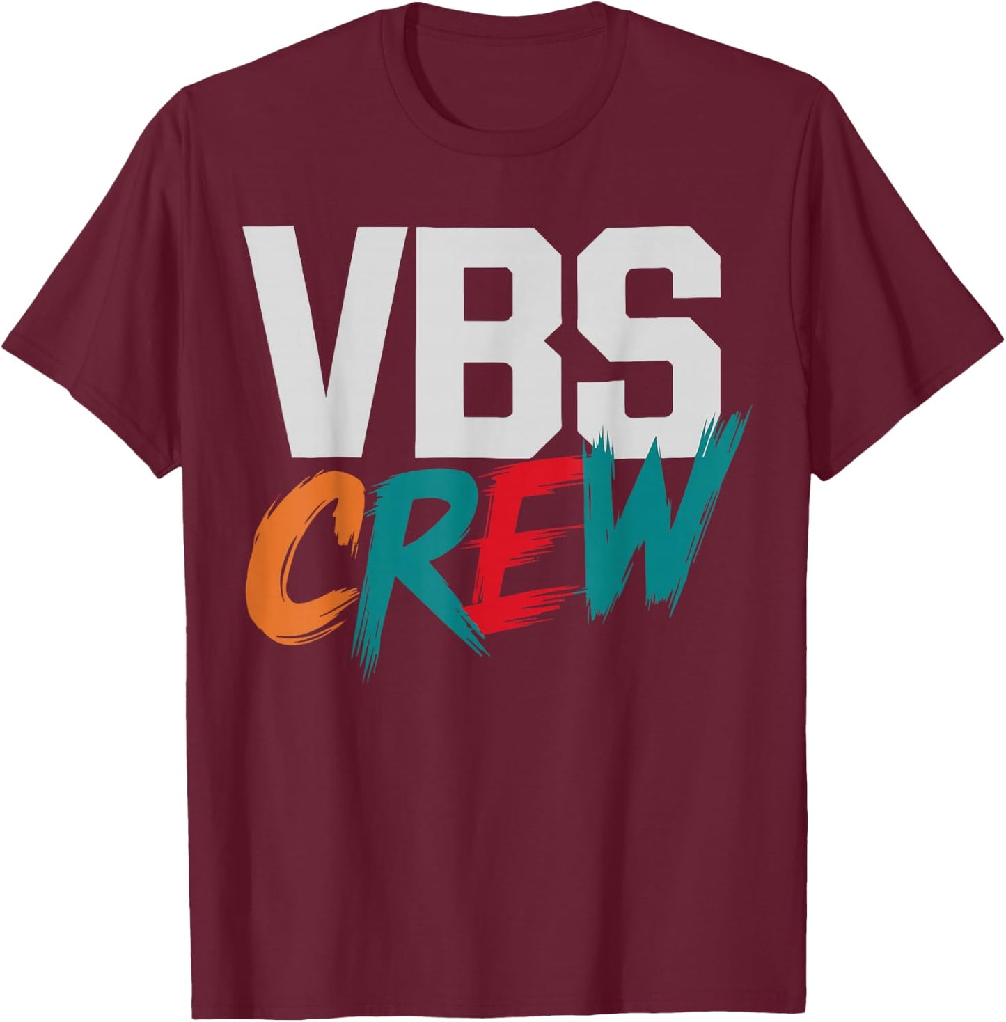 VBS Crew Faith-Based Gathering Sunday School Teacher T-Shirt - T-Shirt | Maroon