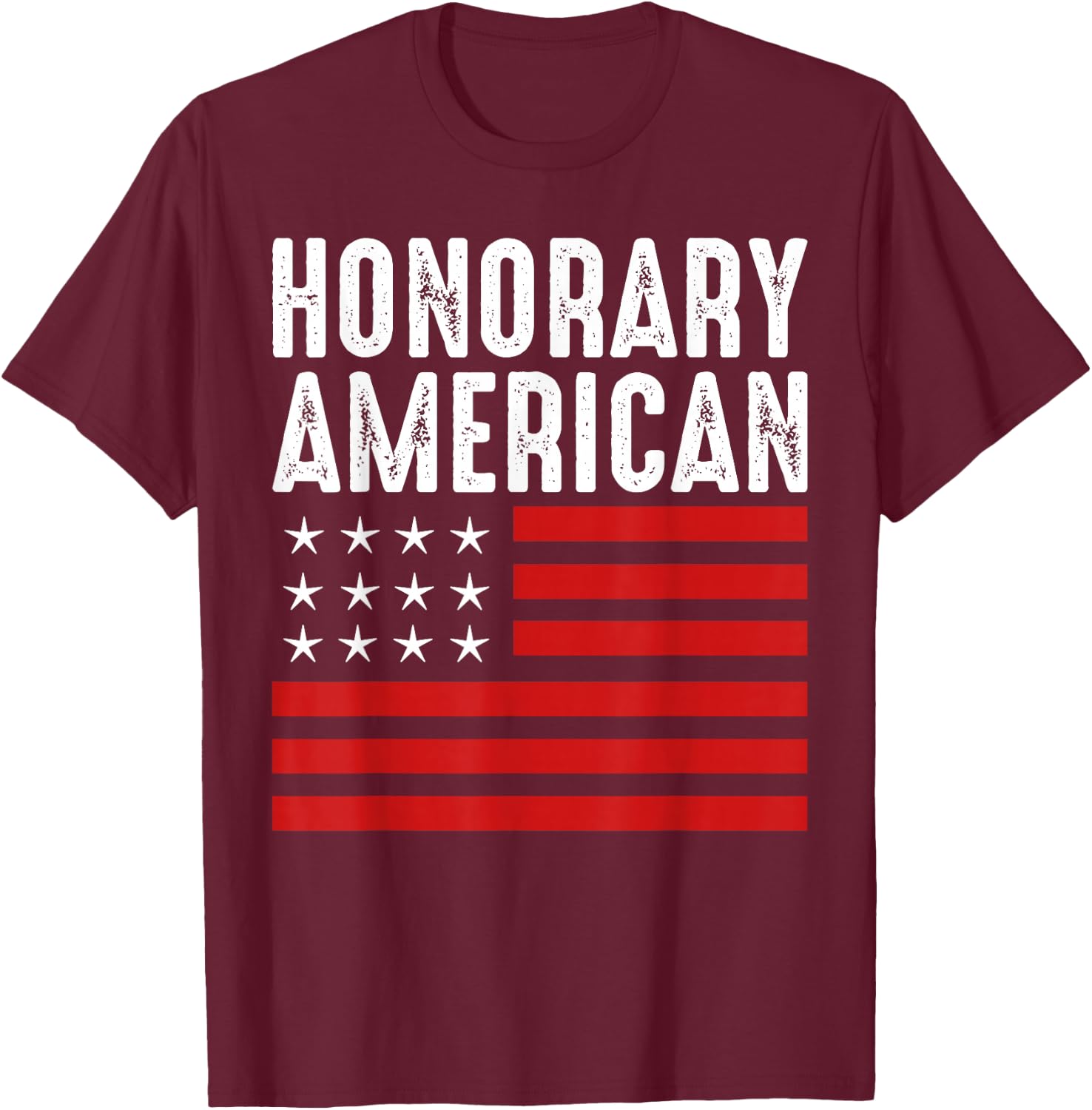 For Foreign Exchange Students - Funny Honorary American T-Shirt - T-Shirt | Maroon