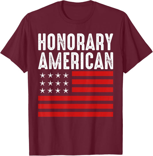 For Foreign Exchange Students - Funny Honorary American T-Shirt - T-Shirt | Maroon