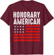 For Foreign Exchange Students - Funny Honorary American T-Shirt - T-Shirt | Maroon