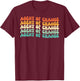 Groovy Agent Of Change Job Title T-Shirt - T-Shirt | Maroon