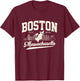 Vintage Boston Massachusetts Est. 1630 Souvenir T-Shirt - T-Shirt | Maroon