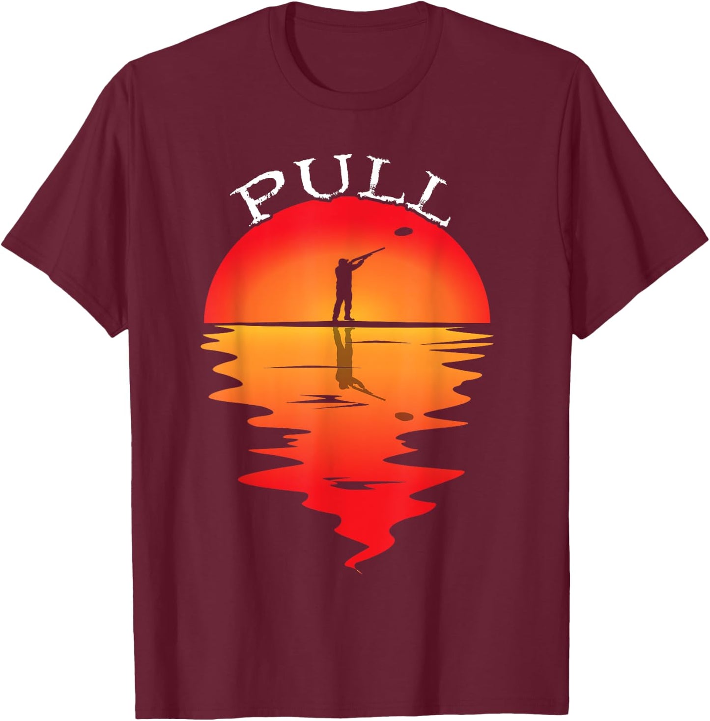 Trap Shooting Clay Pigeon Shooting Skeet Shooting T-Shirt - T-Shirt | Maroon