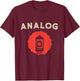 Vintage Vacuum Tube Analog Retro Amplifier Valve Amp Music T-Shirt - T-Shirt | Maroon