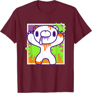 Gloomy Bear The Naughty Grizzly Halloween Spooky Pop Art T-Shirt - T-Shirt | Maroon