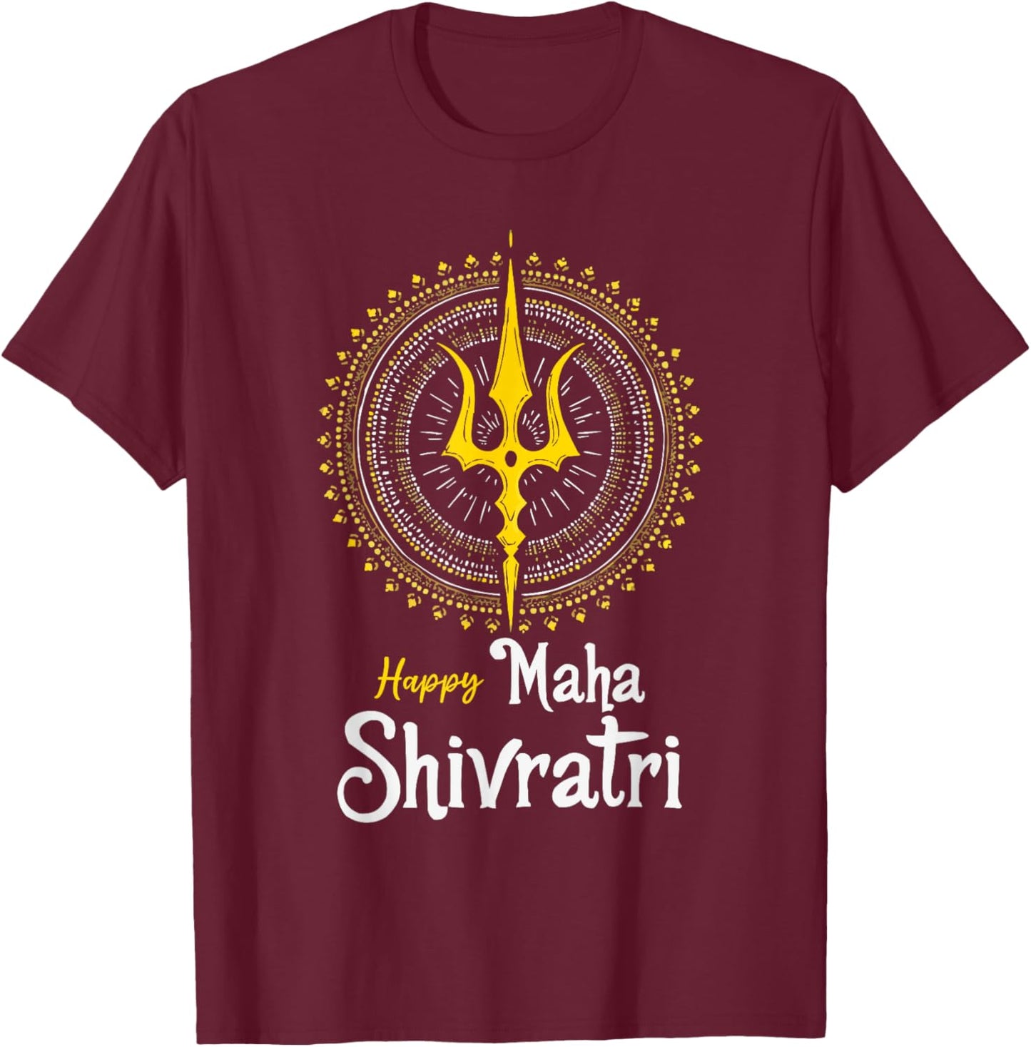 Maha Shivratri Hinduism Hindu Gods Lord Shiva T-Shirt - T-Shirt | Maroon