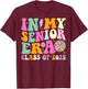 In My Senior Era Class of 2025 Senior 2025 Graduation T-Shirt - T-Shirt | Maroon